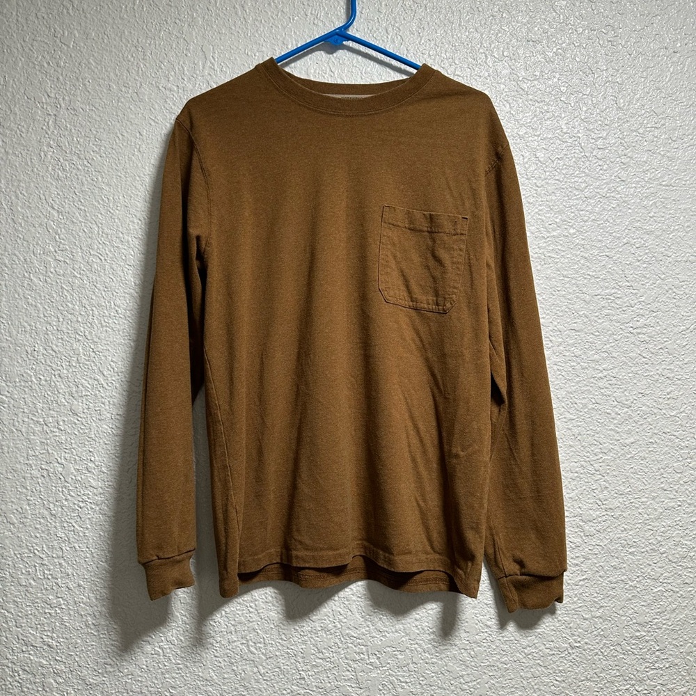 Wrangler Men's Tan Long Sleeve Tee